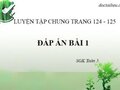 Giải bài 1 tiết luyện tập chung trang 124 SGK Toán 5