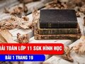 Lời giải bài 1 trang 19 SGK toán hình học lớp 11