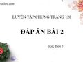 Giải bài 2 trang 128 SGK Toán 5 tiết luyện tập chung