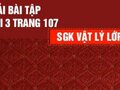 Bài 3 trang 107 SGK Vật lí 12