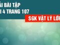 Bài 4 trang 107 sgk Vật lí 12