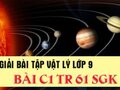 Giải lý lớp 9: Đáp án bài C1 trang 61 SGK vật lý 