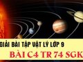 Đáp án bài C4 trang 74 sách giáo khoa vật lý 9