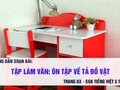 Tập làm văn: Ôn tập về tả đồ vật trang 63