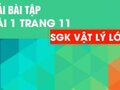 Bài 1 trang 11 sgk Vật lí lớp 10