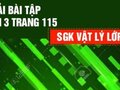 Bài 3 trang 115 SGK Vật lý 12
