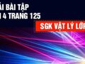 Đáp án bài 4 trang 125 sách giáo khoa vật lý 12
