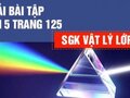 Giải bài 5 trang 125 sách giáo khoa lý lớp 12
