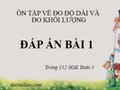 Đáp án bài 1 trang 152 SGK Toán 5