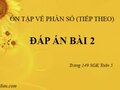 Đáp án bài 2 trang 149 sách giáo khoa toán 5