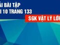 Đáp án bài 10 trang 133 sách giáo khoa vật lý 12