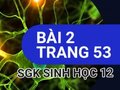 Bài 2 trang 53 sgk Sinh học 12