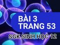 Giải bài 3 trang 53 sách giáo khoa sinh học lớp 12