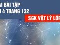 Đáp án bài 4 trang 132 sách giáo khoa vật lý 12