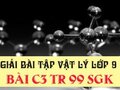 Giải bài C3 trang 99 sách giáo khoa vật lý lớp 9