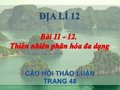 Câu hỏi thảo luận trang 48 SGK Địa lí 12