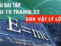 Đáp án bài 15 trang 22 sgk Vật Lý lớp 10