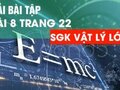 Bài 8 trang 22 sgk vật lí lớp 10