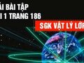 Giải bài 1 trang 186 sách giáo khoa lý lớp 12