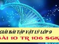 Bài 10 trang 106 sgk Vật lí 9