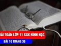 Hướng dẫn giải bài 10 trang 36 SGK hình học lớp 11