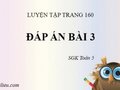 Giải bài 3 luyện tập trang 160 SGK Toán 5