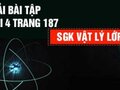 Giải bài 4 trang 187 sách giáo khoa lý lớp 12