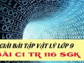 Giải bài C1 trang 116 sách giáo khoa vật lý lớp 9