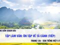 Tập làm văn Ôn tập về tả cảnh lớp 5 trang 134