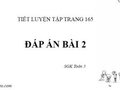 Đáp án bài 2 trang 165 SGK Toán 5 tiết luyện tập
