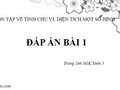 Bài 1 trang 166 SGK Toán 5