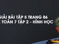 Bài 5 trang 86 SGK Toán 7 tập 2