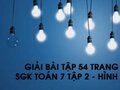 Giải bài tập 54 trang 80  sách giáo khoa Toán 7 tập 2 - Hình học