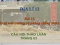 Hướng dẫn trả lời câu hỏi thảo luận trang 63 SGK Địa lí 12