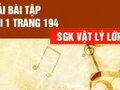 Giải lý lớp 12: Đáp án bài 1 trang 194 SGK vật lý 