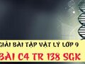 Giải bài C4 trang 138 sách giáo khoa vật lý lớp 9