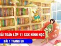 Giải toán lớp 11: Đáp án bài 1 trang 59 SGK hình học