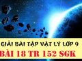 Giải lý lớp 9: Đáp án bài 18 trang 152 SGK vật lý 
