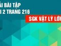 Giải lý lớp 12: Đáp án bài 2 trang 216 SGK vật lý 