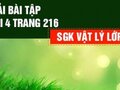 Giải lý lớp 12: Đáp án bài 5 trang 216 SGK vật lý 