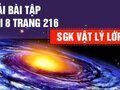 Giải lý lớp 12: Đáp án bài 8 trang 216 SGK vật lý 