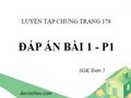 Giải bài tập lớp 5: Bài 1 trang 178 sách giáo khoa
