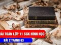 Hướng dẫn giải bài 2 trang 63 SGK hình học lớp 11