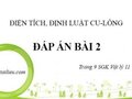 Giải bài 2 trang 9 sách giáo khoa Vật Lý 11