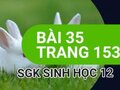 Giải sinh lớp 12: Đáp án bài 35 trang 153 SGK sinh học