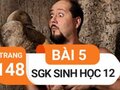 Giải bài 5 trang 148 sách giáo khoa sinh học lớp 12