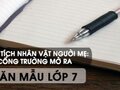 Phân tích nhân vật người mẹ trong Cổng trường mở ra