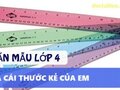 Tả cái thước kẻ của em