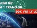 Bài 1 trang 58 sgk Vật lí 10