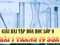 Bài 1 trang 19 SGK Hóa học 9